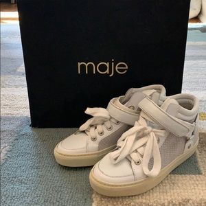 New Maje white sneakers 36
